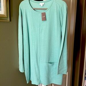 J.Jill brand new tunic in green